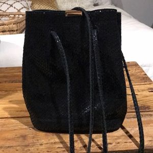 Black Print Purse